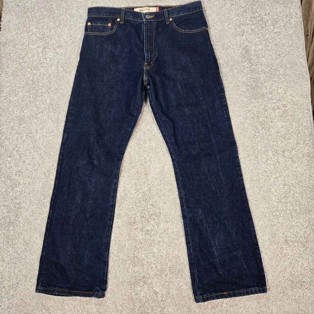 Levis 517 Boot Cut Jeans Men's 36x32 Blue 100% cotton Denim Vintage